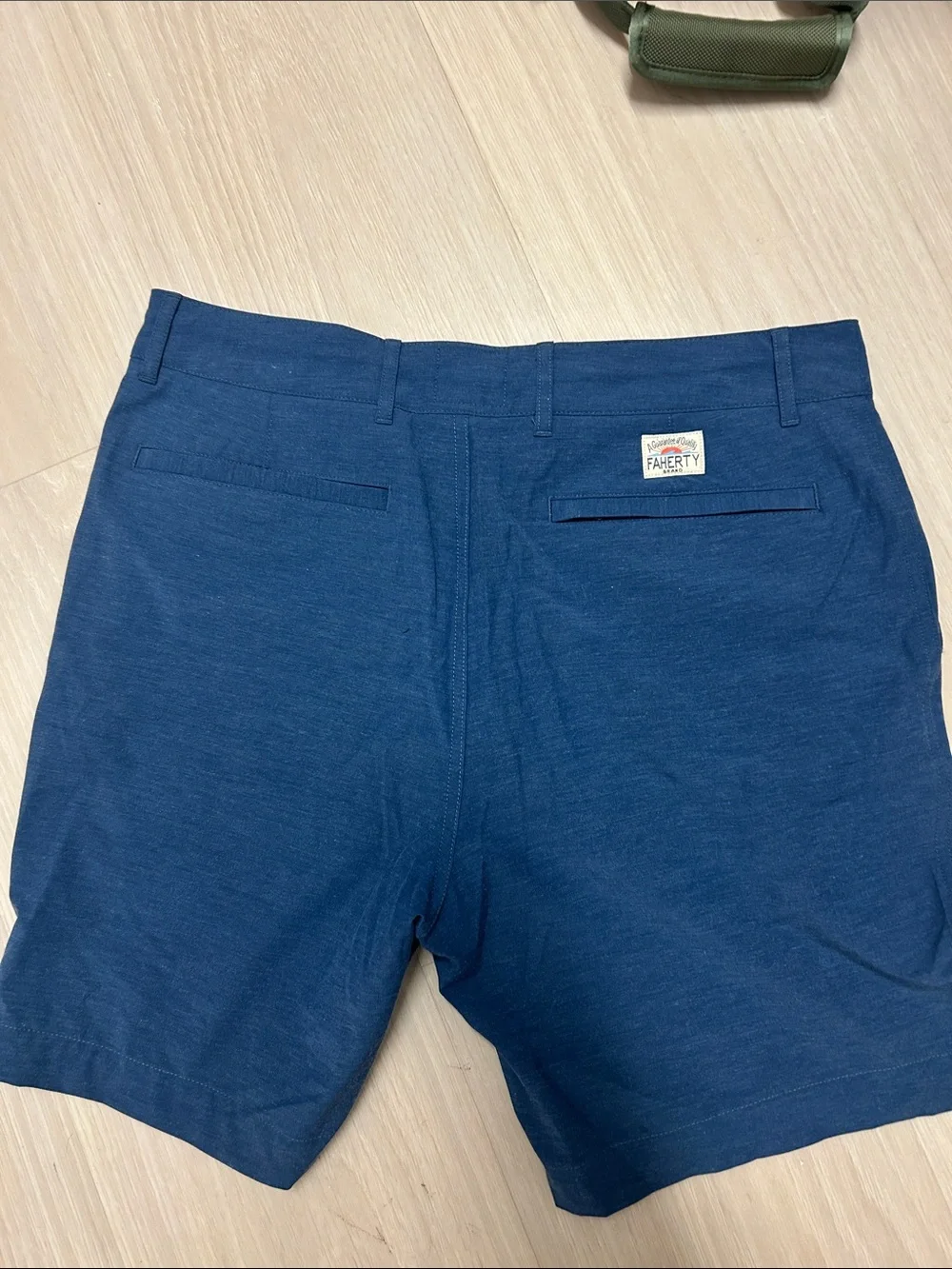 Faherty Deep Navy Flat-Front Stretch Shorts